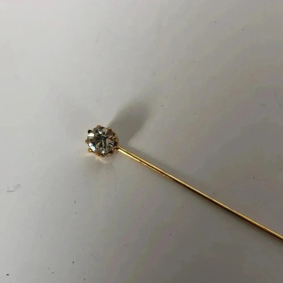 Vtg Austrian Crystal  Stick Pin - Picture 4 of 11